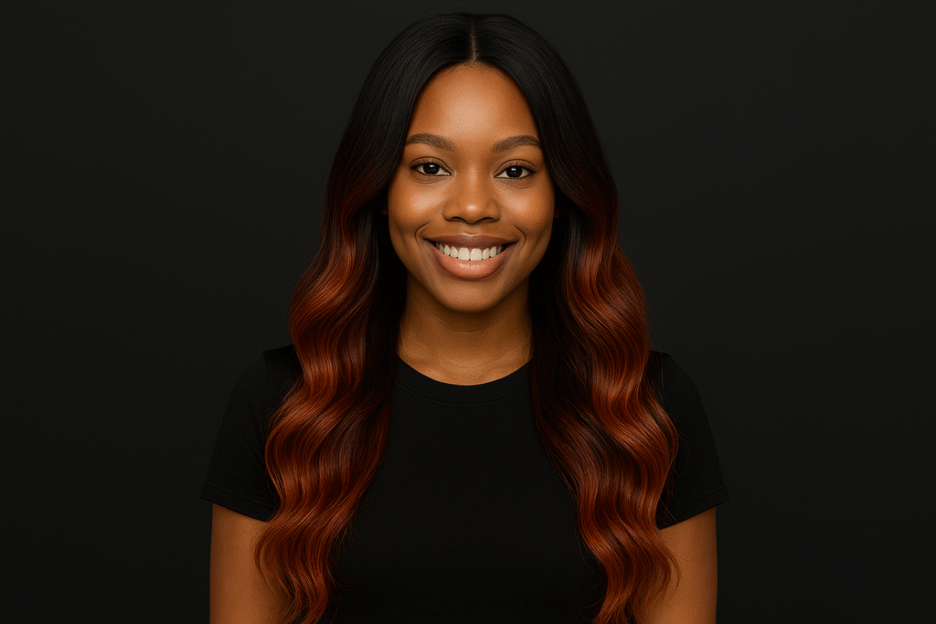 Colorée — couleurs personnalisées avec effet ombré ou mèches.